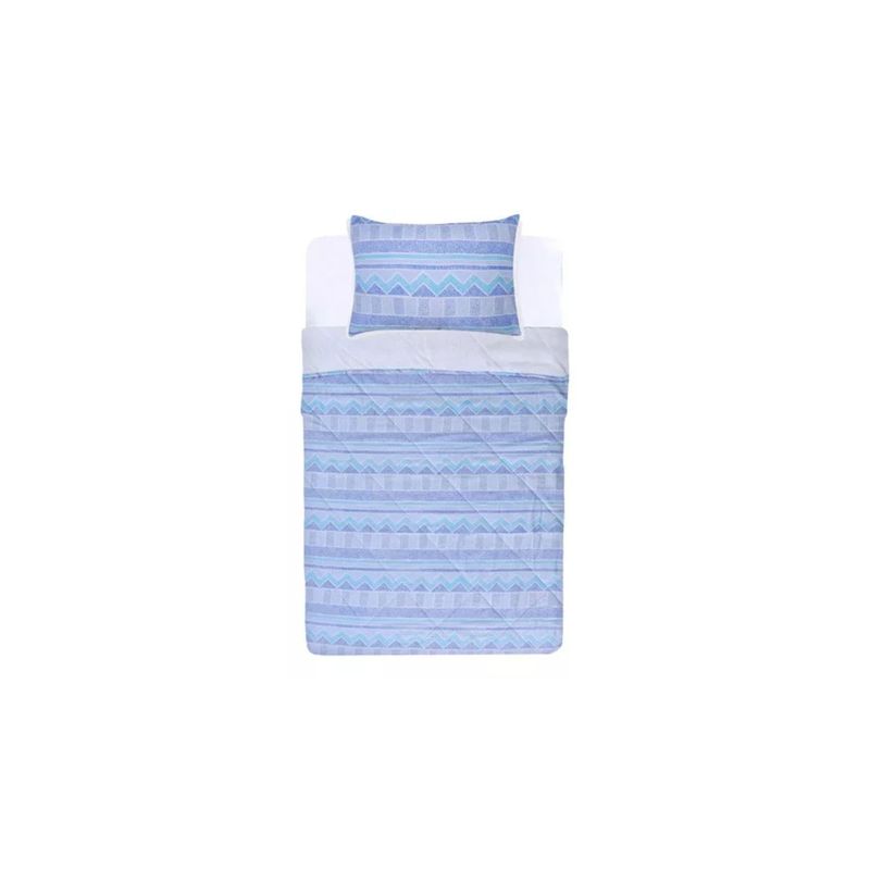 GENERICO - Plumón Básico sherpa 1.5 Ropa De Cama celeste