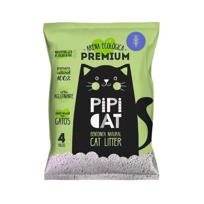 GENERICO - Arena Aglutinante P Gatos 4kg Control Olores Pipicat Lavanda