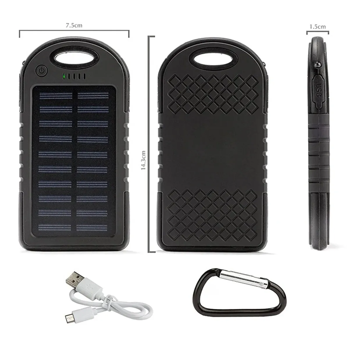 GENERICO - Cargador Bateria Portatil Externa Power Bank Carga Solar