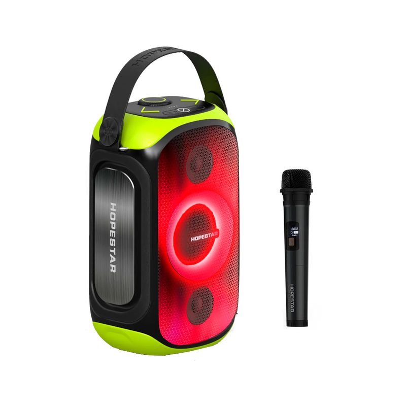 GENERICO - Parlante Hopestar Party 300 Luz Rgb 80w Micrófono Karaoke