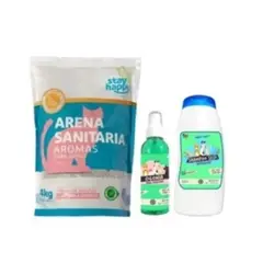 MASCOKITS - Arena Ultra Aglutinante Para Gatos 4kg Colonia Shampoo