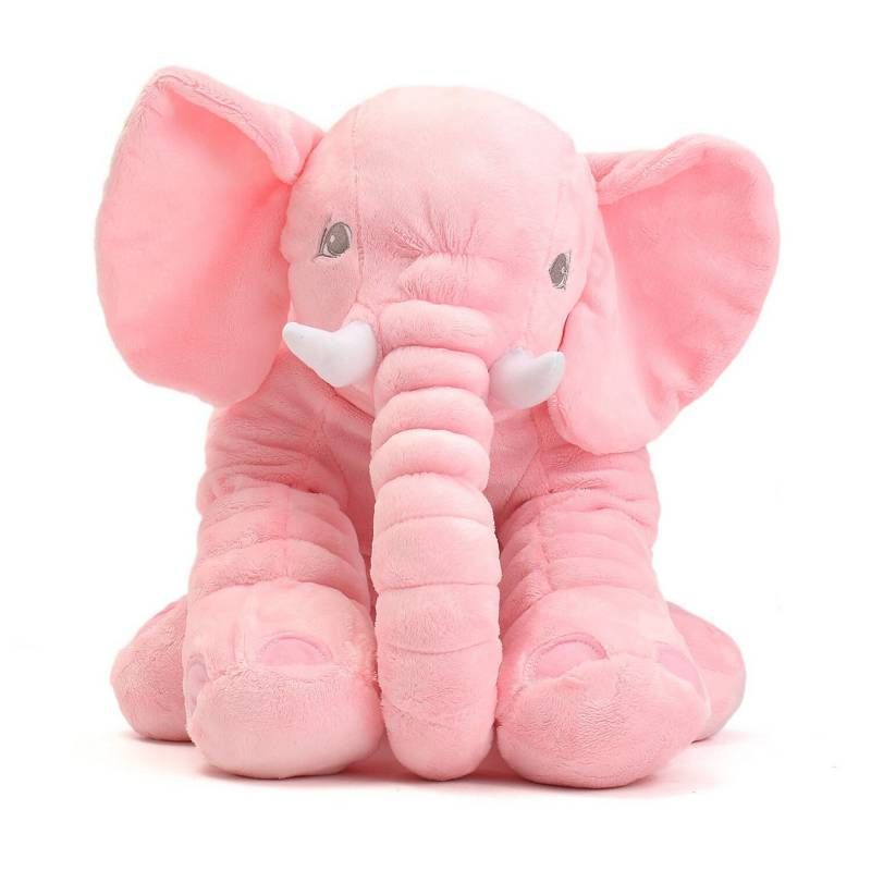 CD SHOP SPA - Elefante Almohada de Apego Para Bebes 60 CM. ROSA.