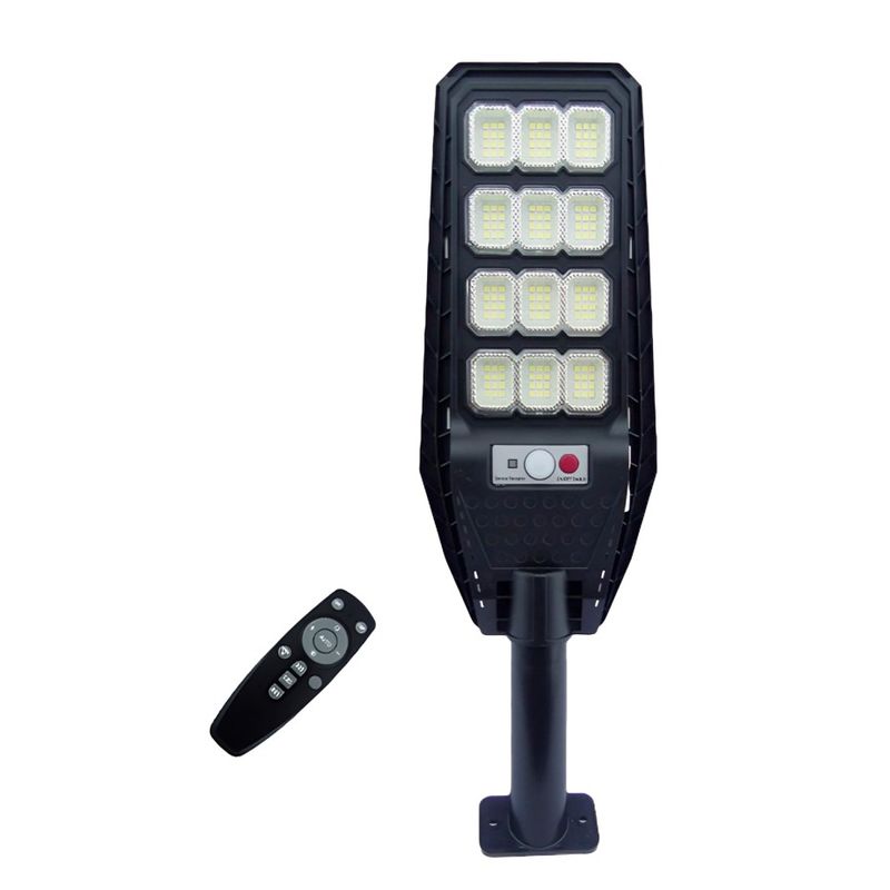 OEM - FOCO CON BRAZO SOLAR 200W PVC 144 LED 12 PLACAS CON CONTROL SENSOR