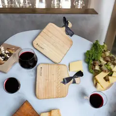 EN VARA'S MEATS & GRILL - Set Tabla Queso Charcutera Picoteo individual Madera ( 2 Unidades )