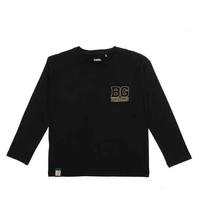 BUBBLE GUMMERS - Polera Manga Larga Niño Bubblegummers Igor Negro  Teens