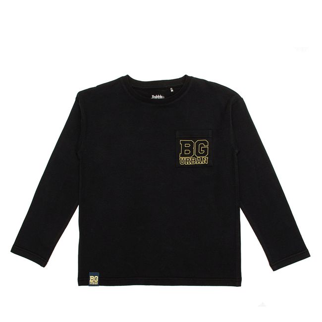 BUBBLE GUMMERS - Polera Manga Larga Niño Bubblegummers Igor Negro  Teens