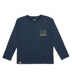 BUBBLE GUMMERS - Polera Manga Larga Niño Bubblegummers Igor Azul