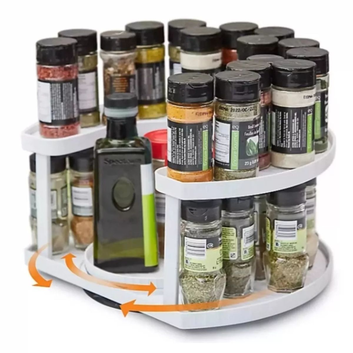 GENERICO - Especiero Condimentos Organizador Multifuncional Giratorio