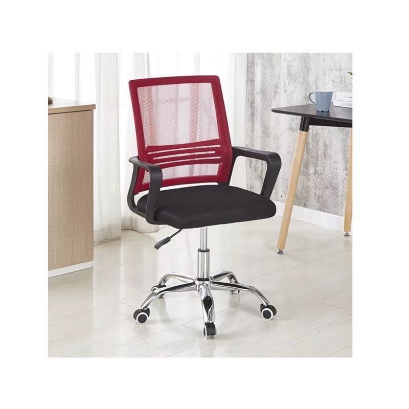 GENERICO - Silla de Oficina en Rojo Confort y Estilo para tu Espacio de Trabajo