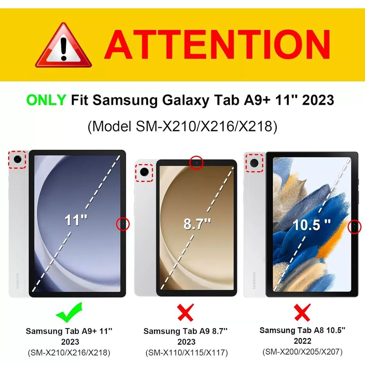 TNAKIEX - Funda Teclado Táctil +lápiz+mouse Para Galaxy Tab A9 Plus.