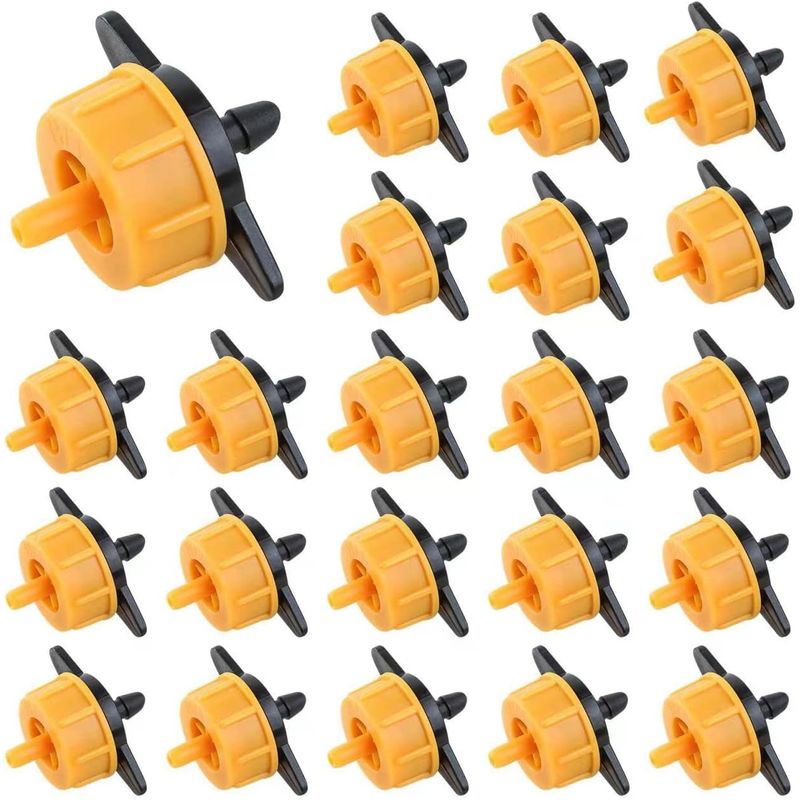 KUANGYE - Pack 100 Goteros Autocompensado De 4 Litros Hora