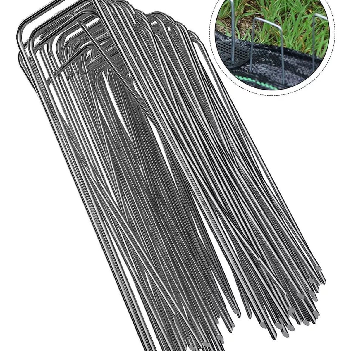 KUANGYE - Grampas Galvanizadas 25uni 150x50mm Uso-pasto Sintético