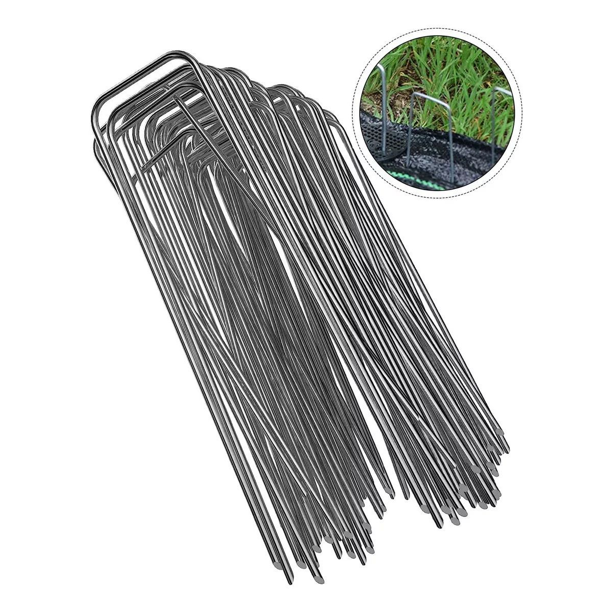 KUANGYE - Grampas Galvanizadas 25uni 150x50mm Uso-pasto Sintético