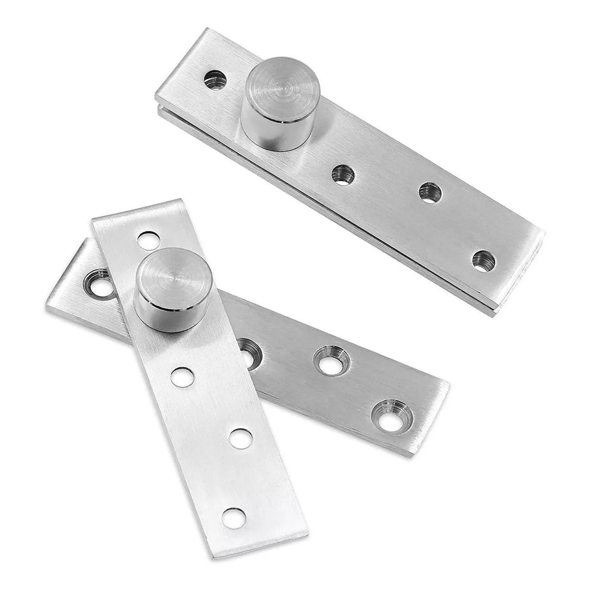 KUANGYE - 2 Bisagra 150mm Puerta Giratoria Pivote Eje Oculta Acero