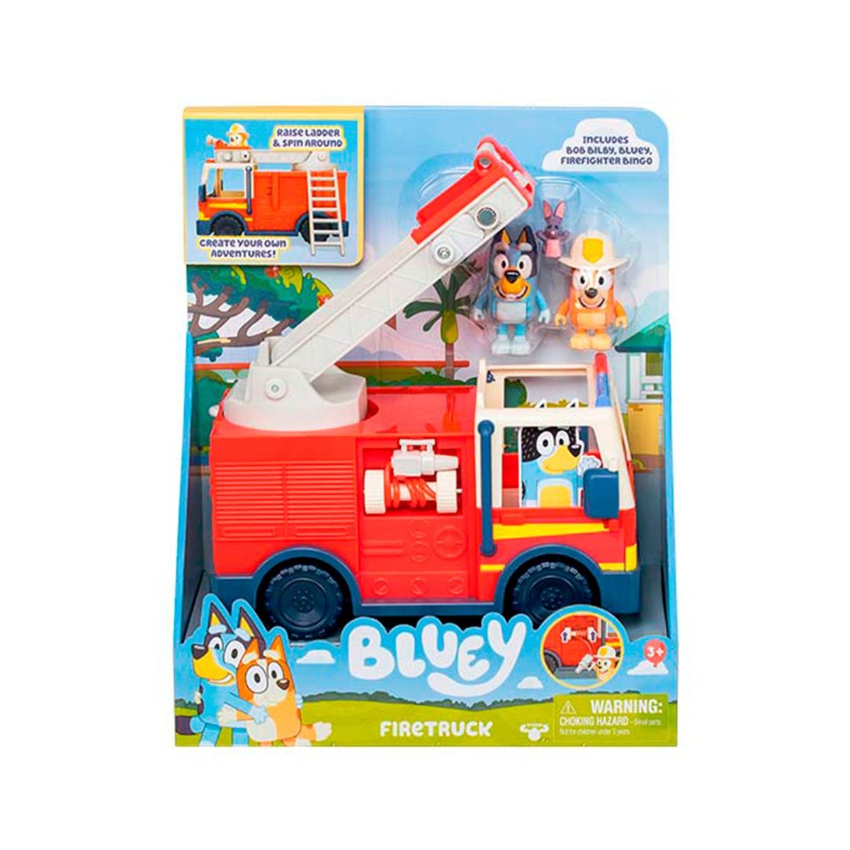 BLUEY - Bluey camion de bomberos - Bluey firetruck tv driver