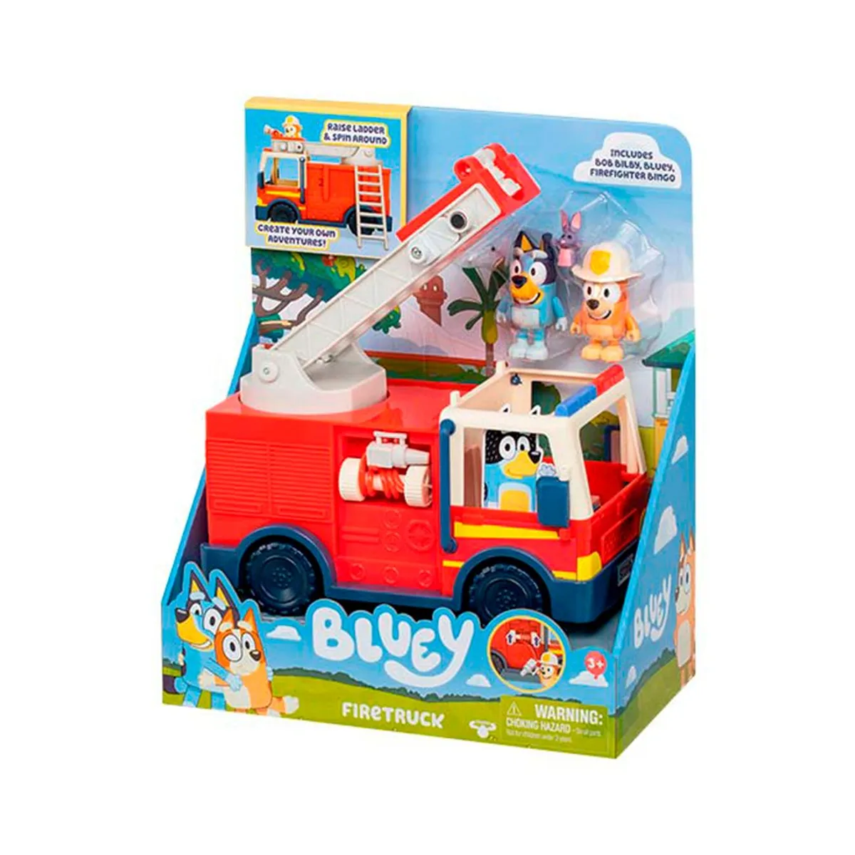 BLUEY - Bluey camion de bomberos - Bluey firetruck tv driver