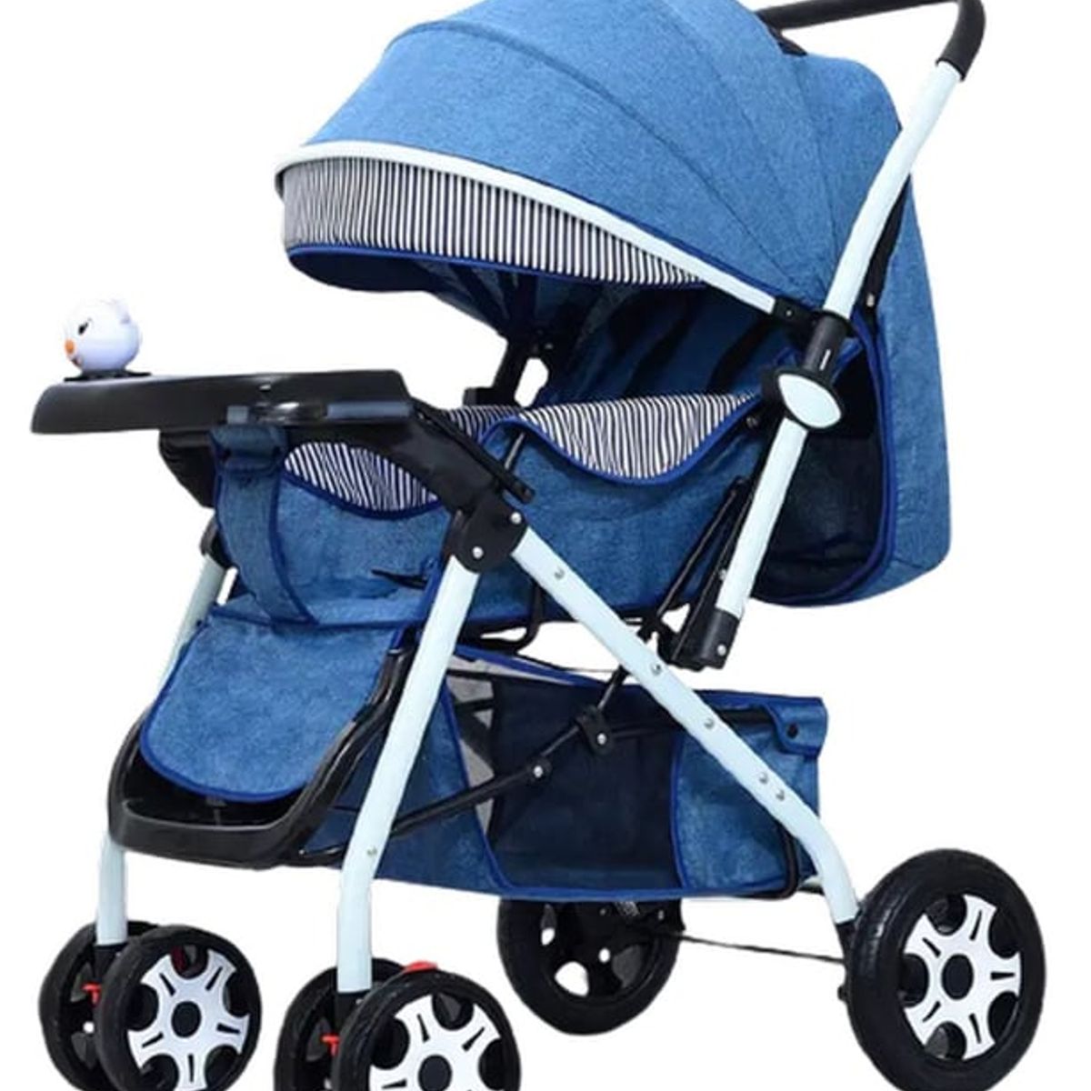 U BUY - Coche Azul De Bebé Paseo Plegable Con Bandeja