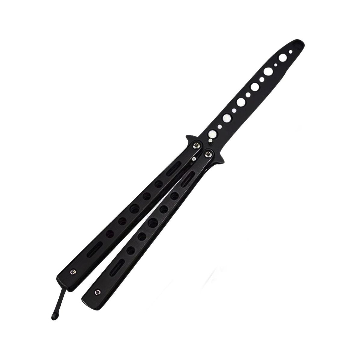 IMPORTCLICK - Navaja Mariposa Entrenamiento Táctico Sin Filo - Negro