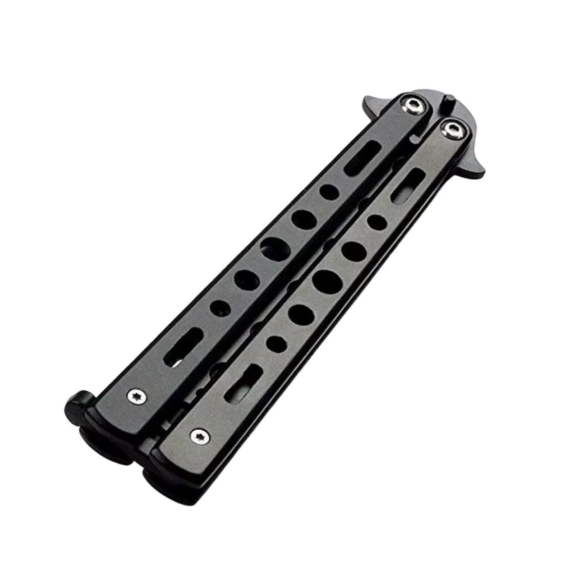 IMPORTCLICK - Navaja Mariposa Entrenamiento Táctico Sin Filo - Negro