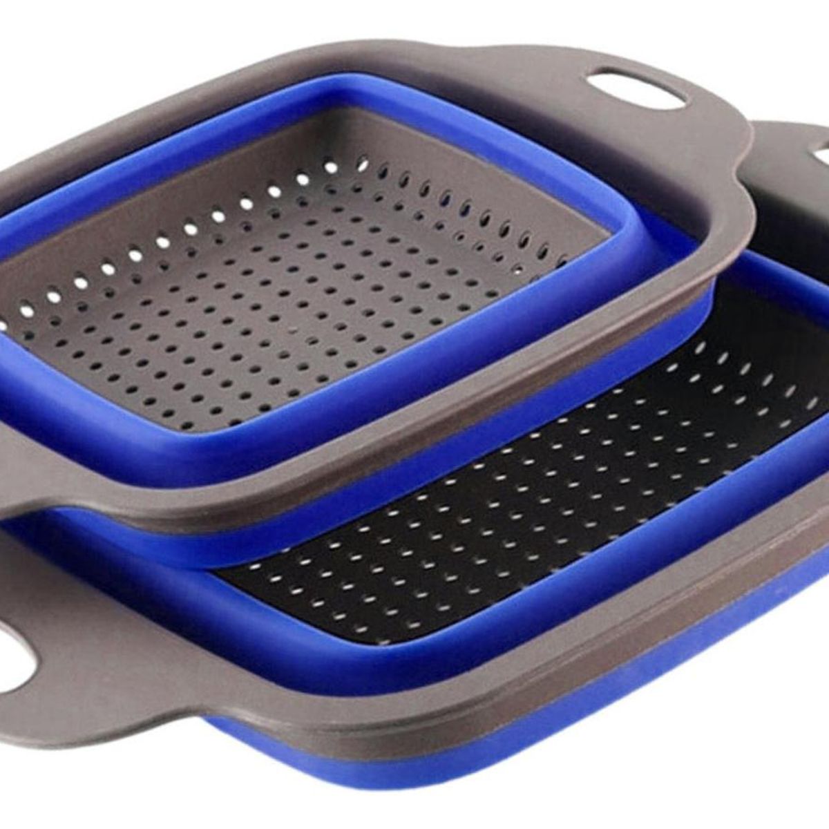 IMPORTCLICK - Pack 2 Coladores Escurridor Rectangular Cocina Azul - Azul