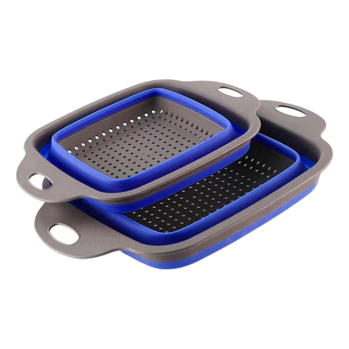 IMPORTCLICK - Pack 2 Coladores Escurridor Rectangular Cocina Azul - Azul