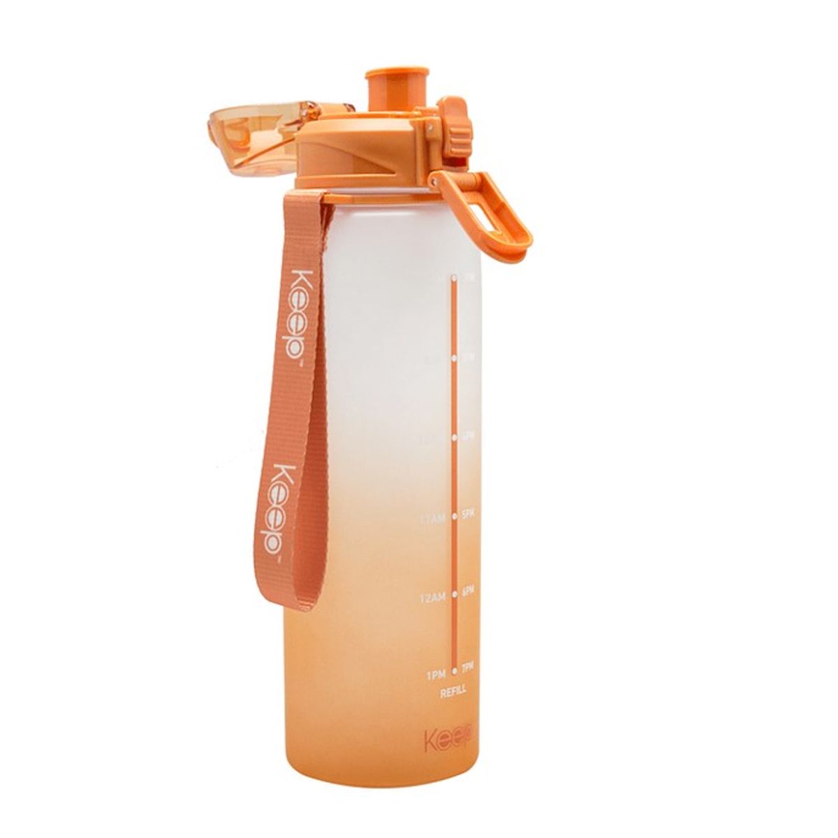 KEEP - Botella Medidas Rubber 1 L Keep - Naranja