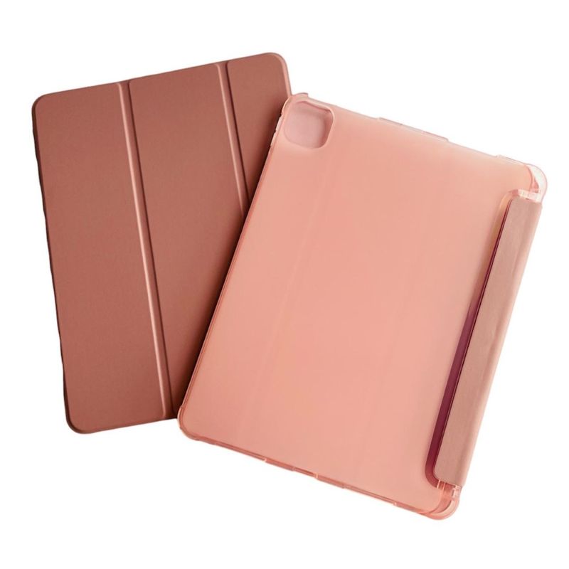 GENERICO - Funda Smart Cover Para iPad Air 11 M2 2024 Con Ranura Rose Gold