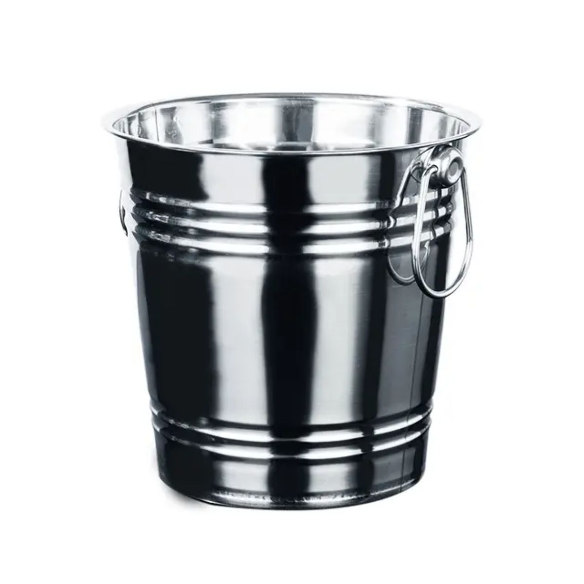 GENERICO - Hielera Metalica Mediana Con Asas Champaña Hielo Tragos.