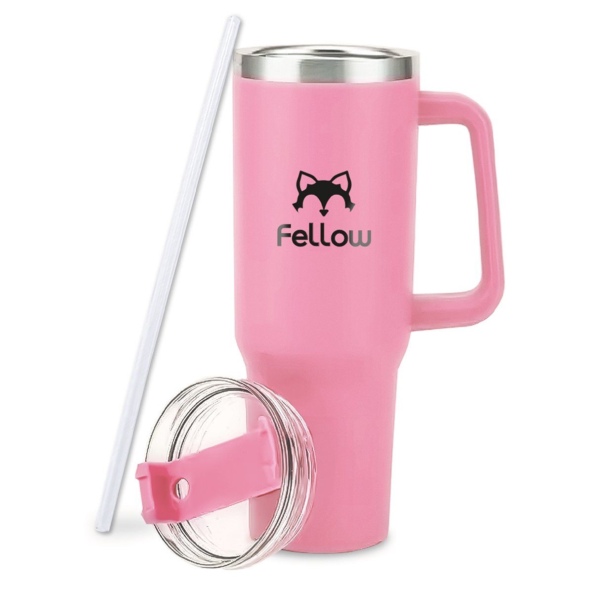 FELLOW - Vaso Termico 1,2Lts Electra By Fellow Mug Tumblr + Bombilla - Rosa