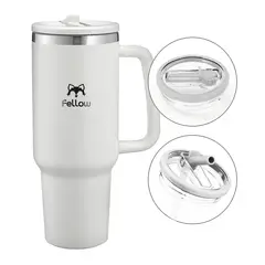 FELLOW - Vaso Termico 1,2Lts Electra By Mug Tumblr + Bombilla - Blanco