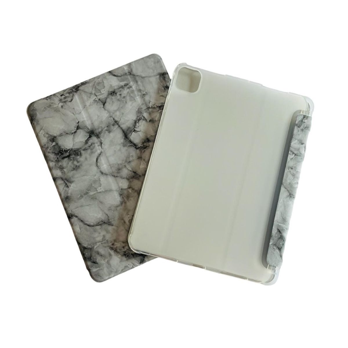 GENERICO - Funda Smart Cover Mármol Para iPad Air 11 M2 2024 Con Ranura Negro