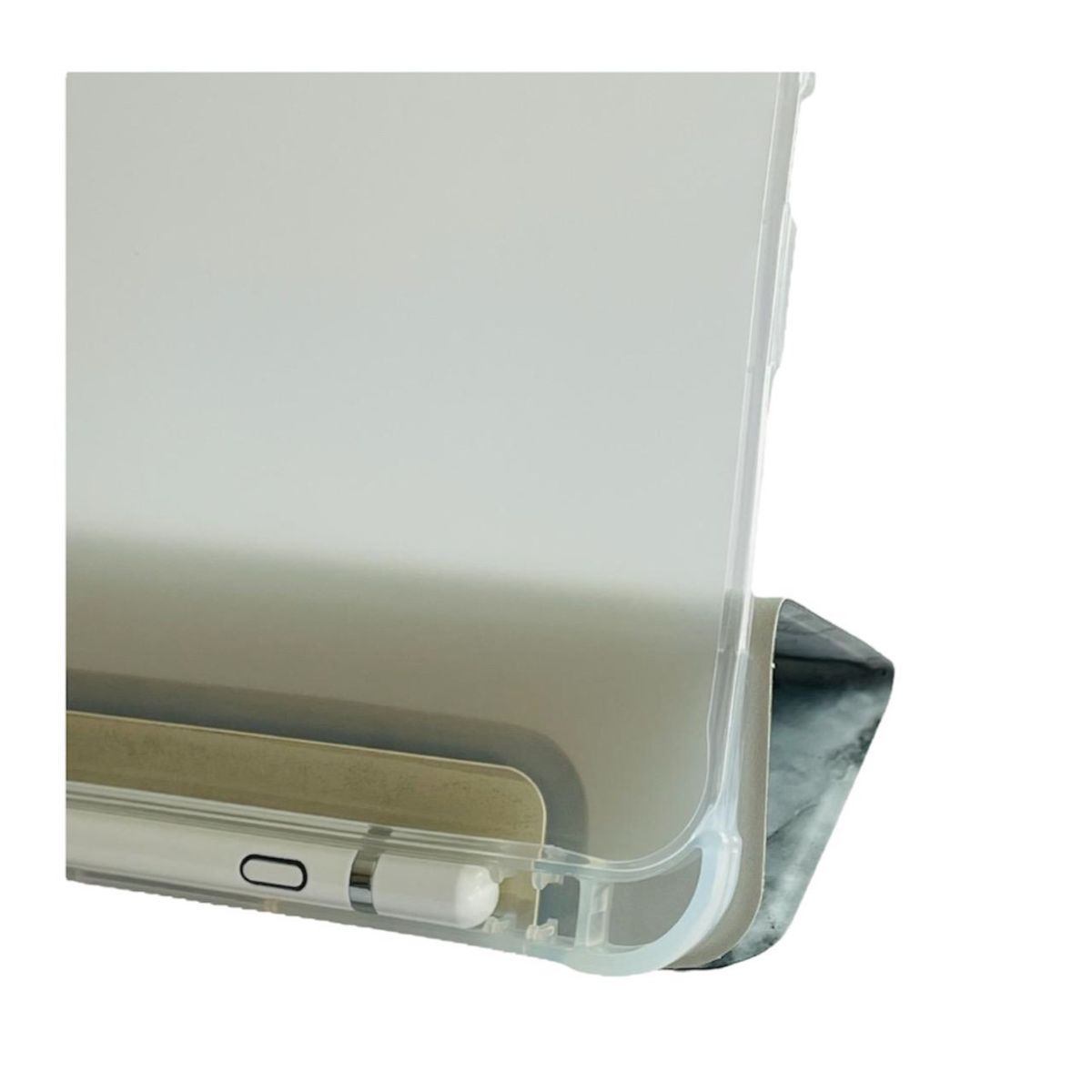 GENERICO - Funda Smart Cover Mármol Para iPad Air 11 M2 2024 Con Ranura Negro