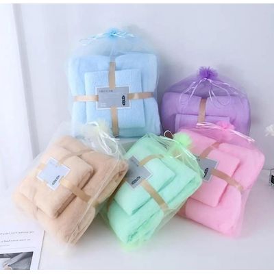 Imagen 2 del producto Set Toallas De Mano + Toallon Lisa ROSA