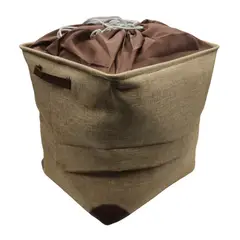 GENERICO - Cesto Canasto Para Ropa Sucia Plegable Organizador De Tela - Cafe.