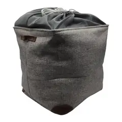 GENERICO - Cesto Canasto Para Ropa Sucia Plegable Organizador De Tela - Gris.