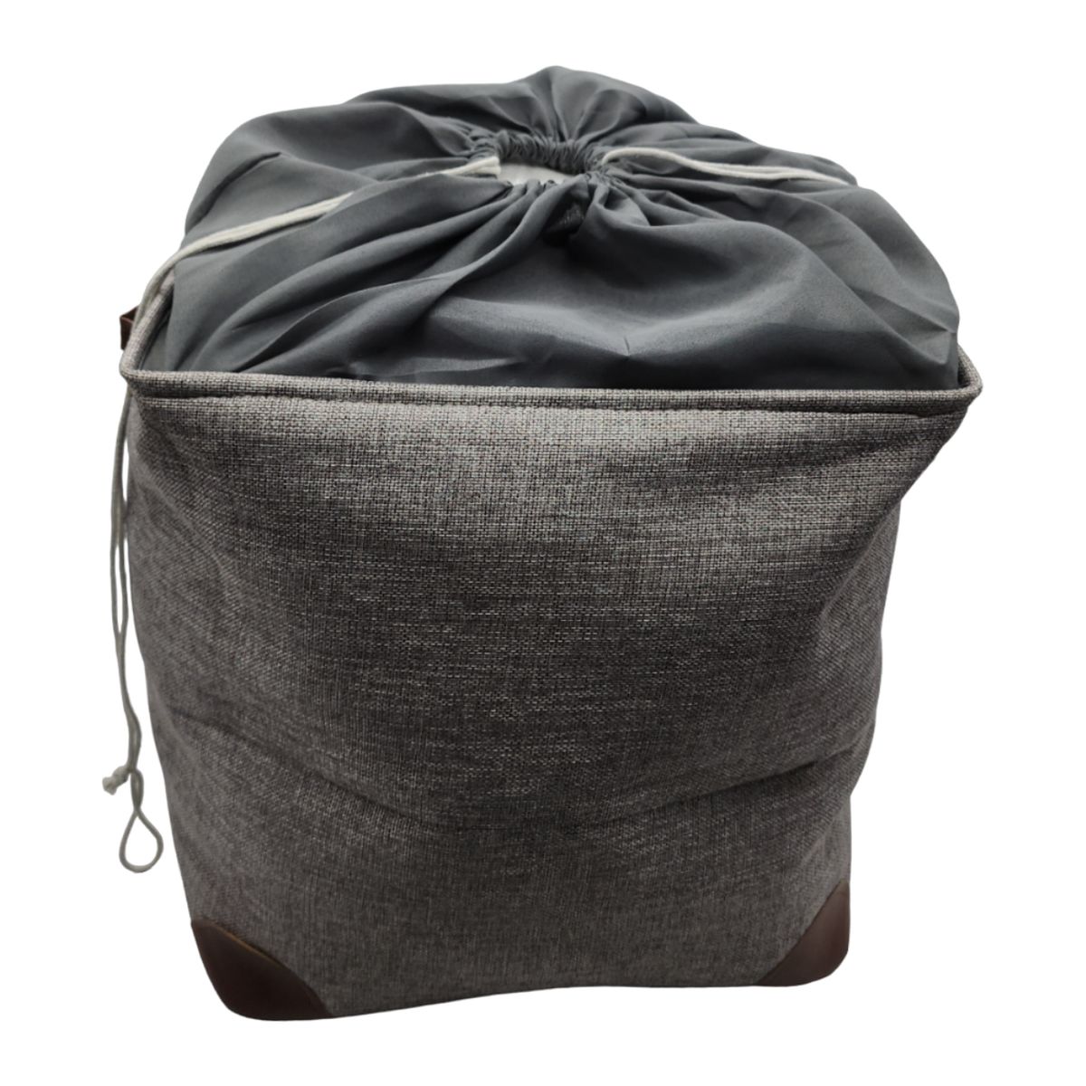 GENERICO - Cesto Canasto Para Ropa Sucia Plegable Organizador De Tela - Gris