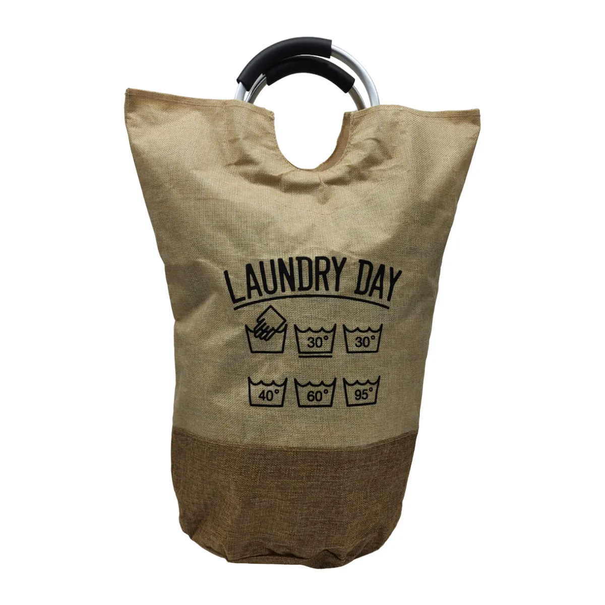 GENERICO - Bolsa Cesto Plegable Para Ropa Sucia Organizador De Tela - Cafe.