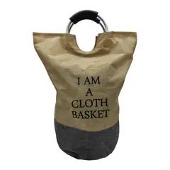 GENERICO - Bolsa Cesto Plegable Para Ropa Sucia Organizador De Tela - Gris.