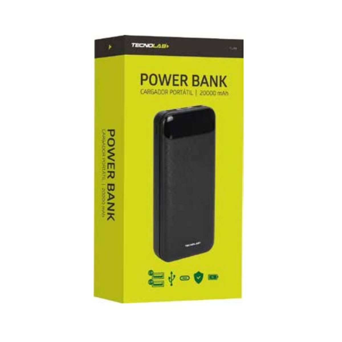 TECNOLAB - Bateria Portatil Powerbank 20.000 Tecnolab