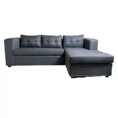 FLOBAL - Sillon Sofá Seccional (L) 4 Cuerpos Derecho Tela Gris 250x170