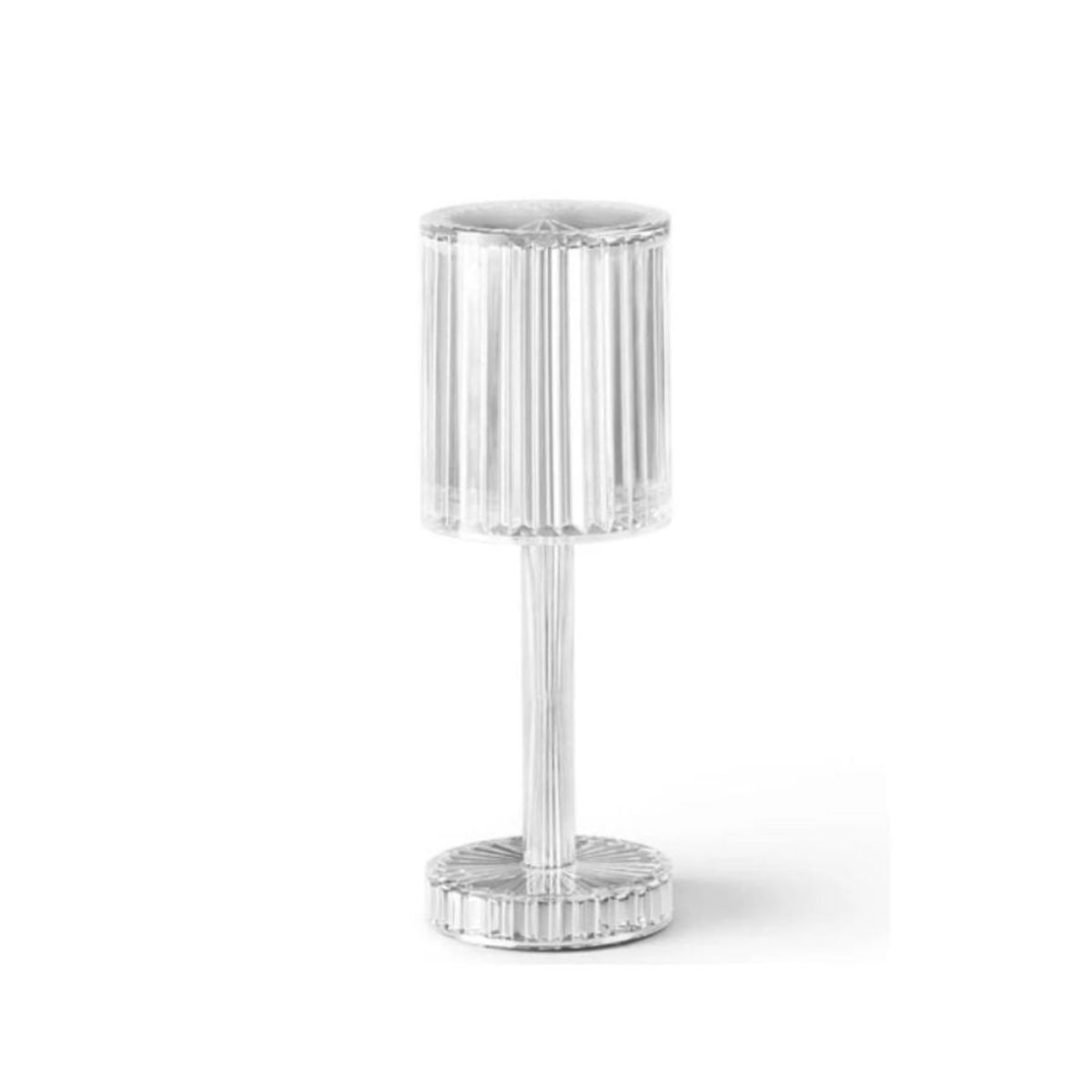 GENERICO - Lámpara Mesa Led Recargable Usb Cristal Touch RGB