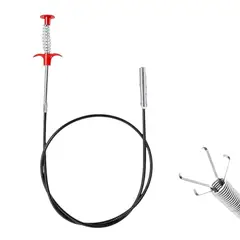 GENERICO - Destapador de wc manual sopapo destapador cañerías 1 MT