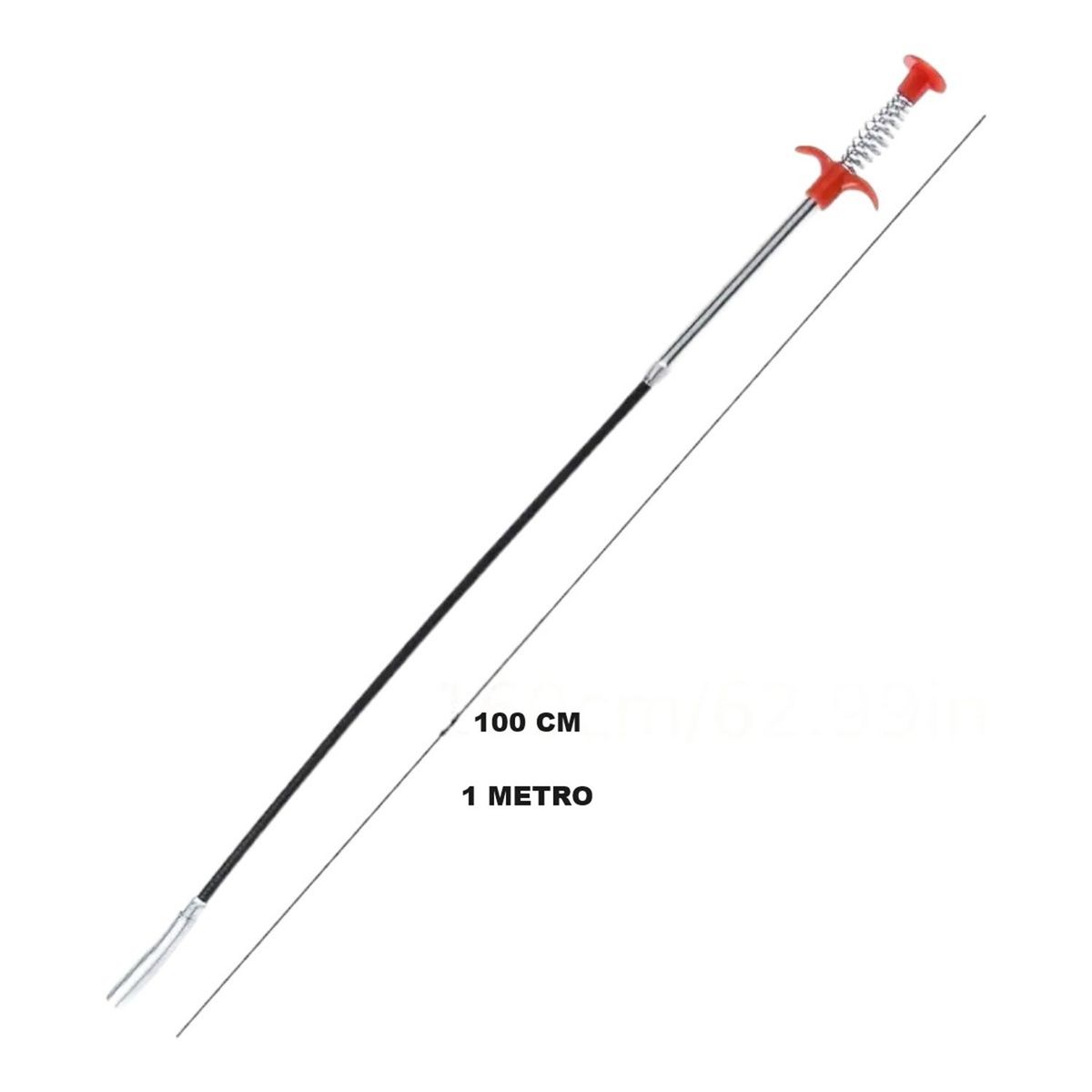 GENERICO - destapador de wc manual sopapo destapador cañerías 1 MT