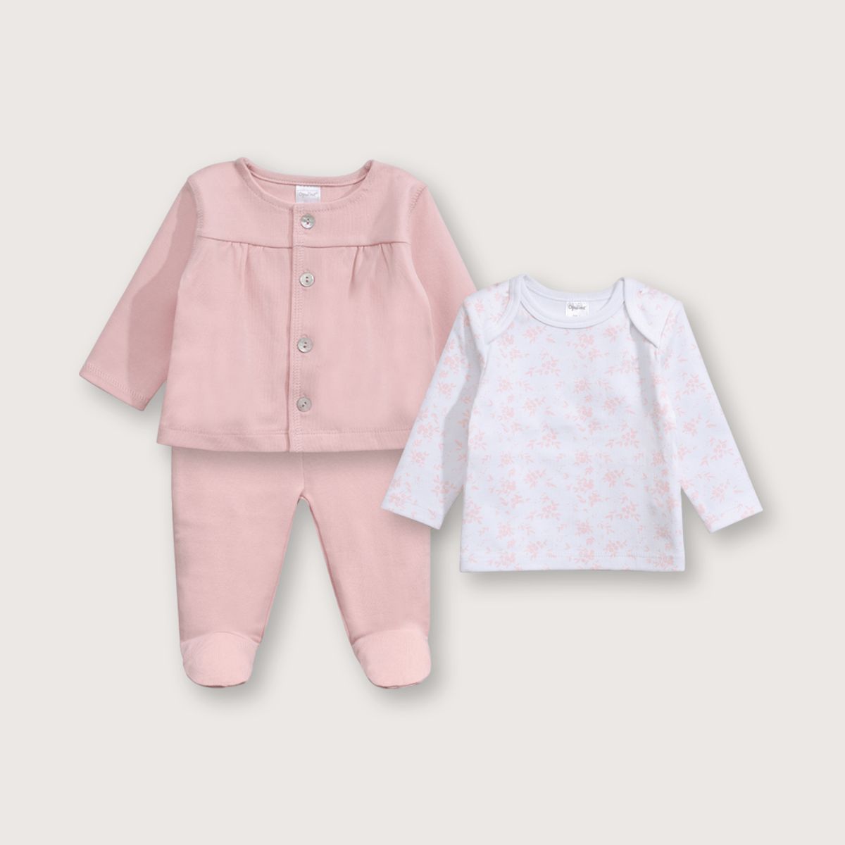 OPALINE - Conjunto Bebé niña Rosa 39239 Opaline