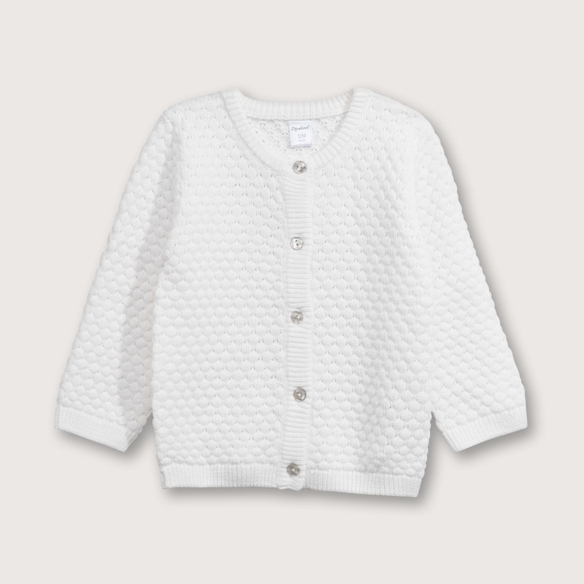 OPALINE - Chaleco Bebé niña Blanco 39233 Opaline