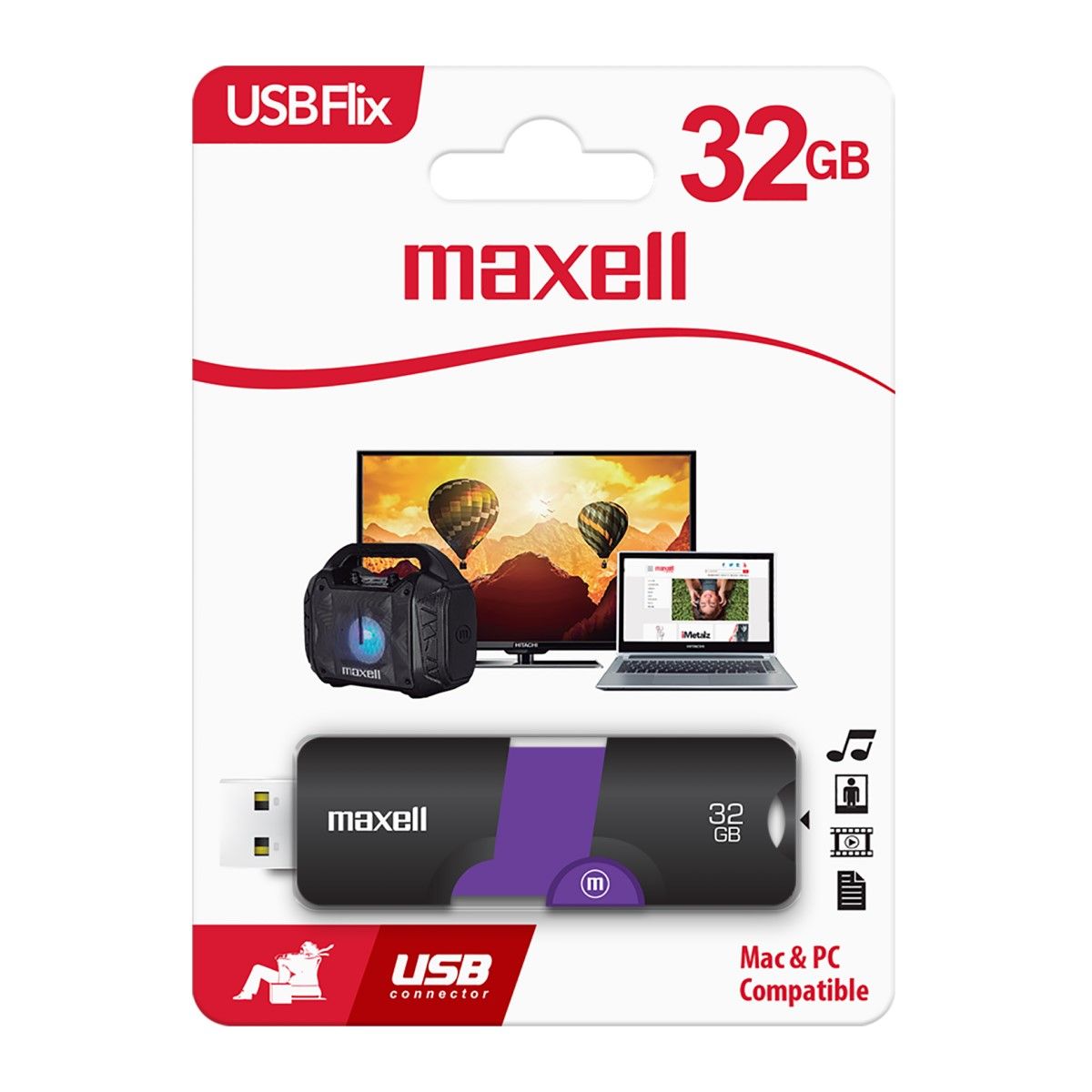 MAXELL - Pendrive 32GB Maxell USBFlix 2.0