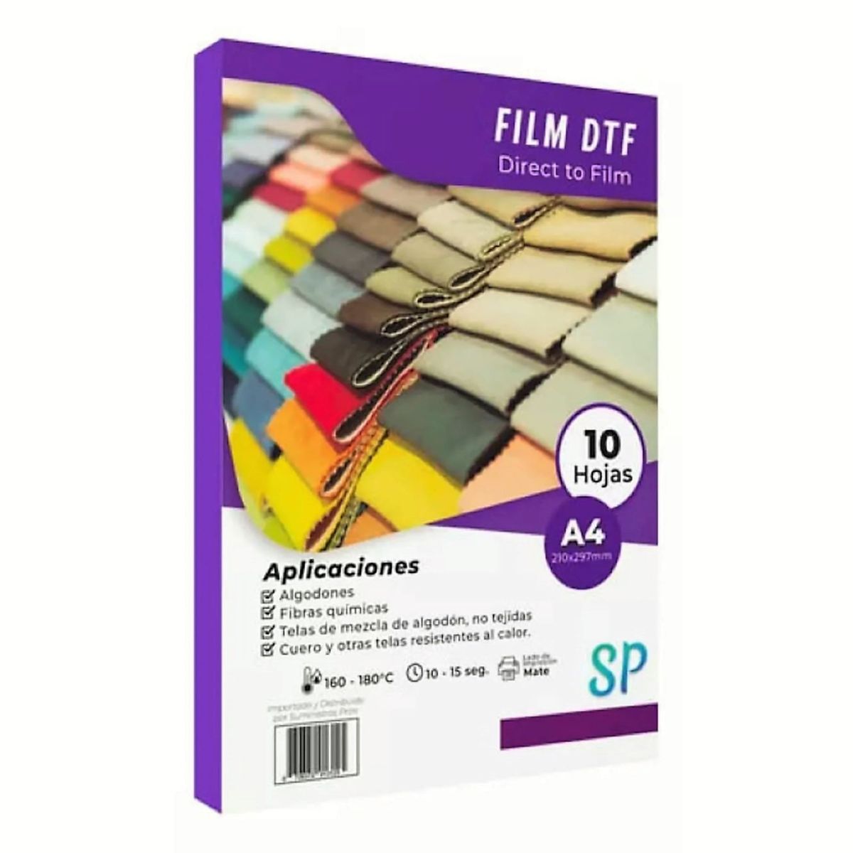 GENERICO - Papel Film DTF A4 10 Hojas - Direct To Film Para Estampar