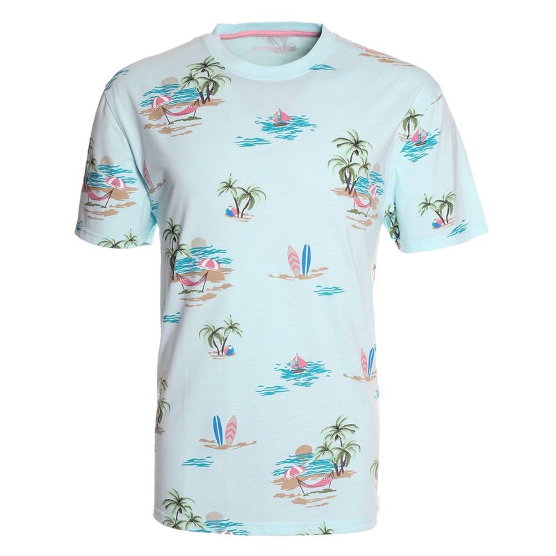KOTTING - Polera Hombre Estampada Jersey Print Celeste Claro - Kotting