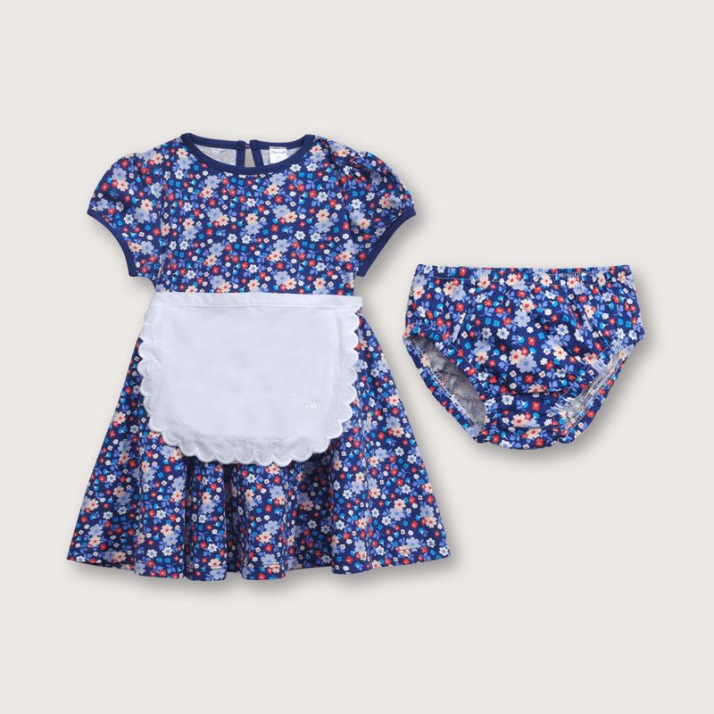 OPALINE - Vestido Bebé niña Azul 39277 Opaline