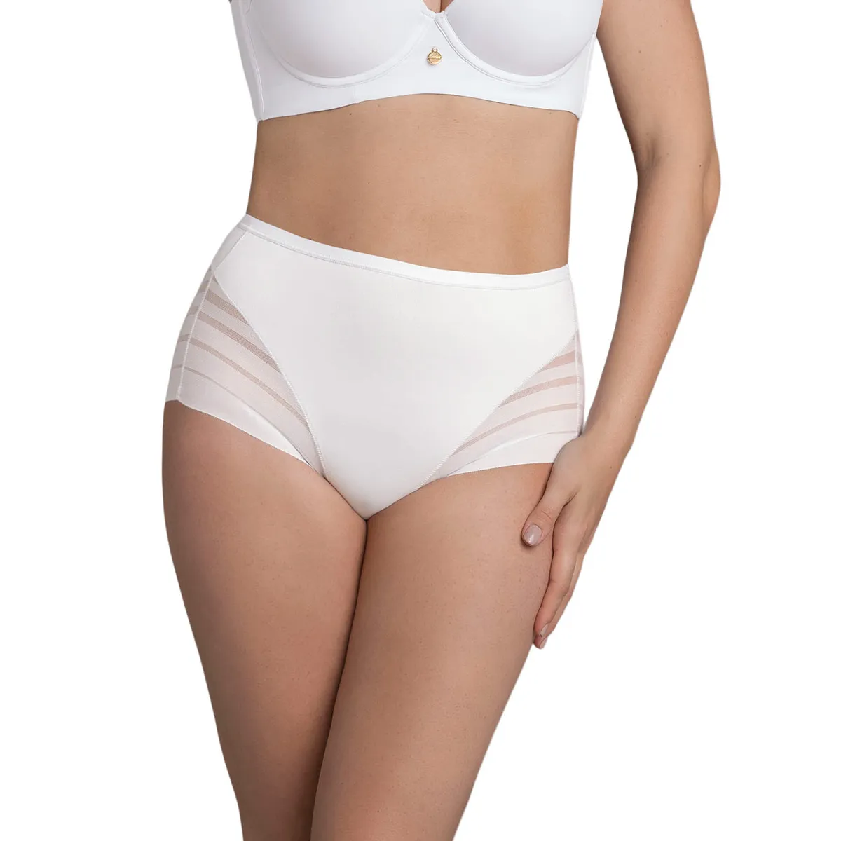 LEONISA - Leonisa Calzón faja de control suave tiro alto 012903 Blanco